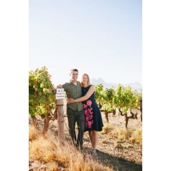 Tyrrel et Anna dans leurs vignes à Paarl